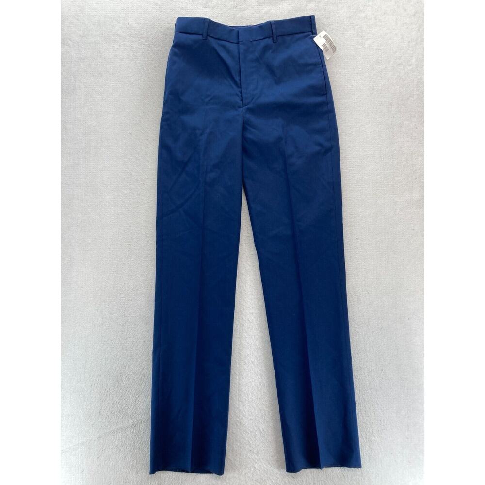 DSCP US Navy Dress Pants Mens 31 Blue Wool Blend Straight‎ Leg Military Army NWT